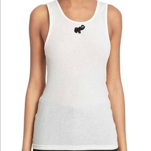 🤍MARC JACOBS Sequin Elephant Applique Rib Knit Tank